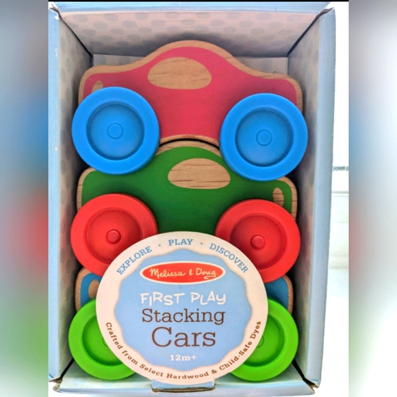 Melissa & Doug First Play Stacking Cars - Picture 1 of 1